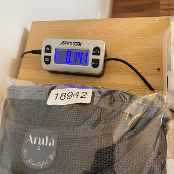 Arula Sweater Womens B US 2X Plus Gray Peplum Waist Stretch Knit Pullover Casual - Picture 9 of 9